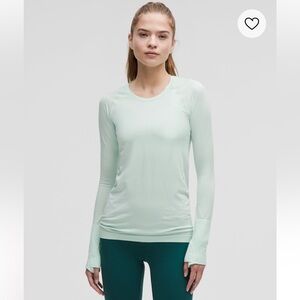 NWT lululemon Swiftly Relaxed Long Sleeve, Sea Mist, Size 8